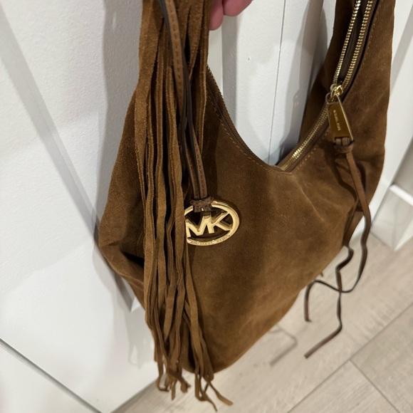 Michael Kors Suede Studded Fringe Bag - Picture 7 of 7